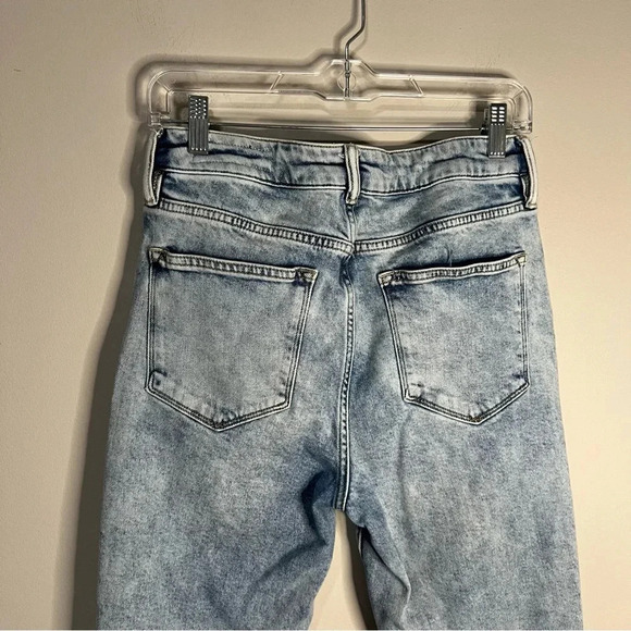 All Saints Imogen Acid Wash Straight Slim Leg High Rise Jeans Size 29 - Picture 4 of 9
